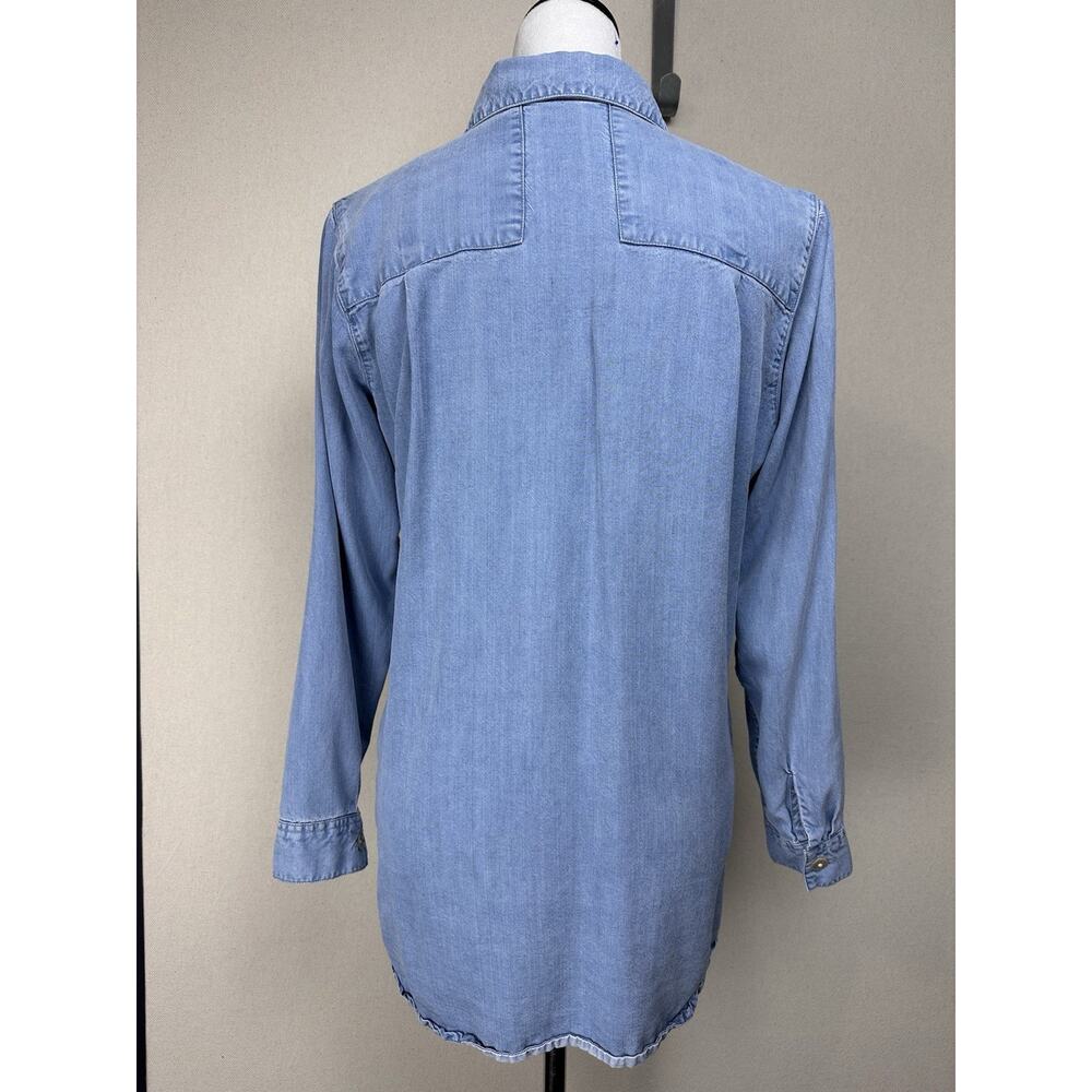 Soft Surroundings Shirt Top Womens Sz S Tencel Lyocell Button Up Long Sleeve - Picture 6 of 16